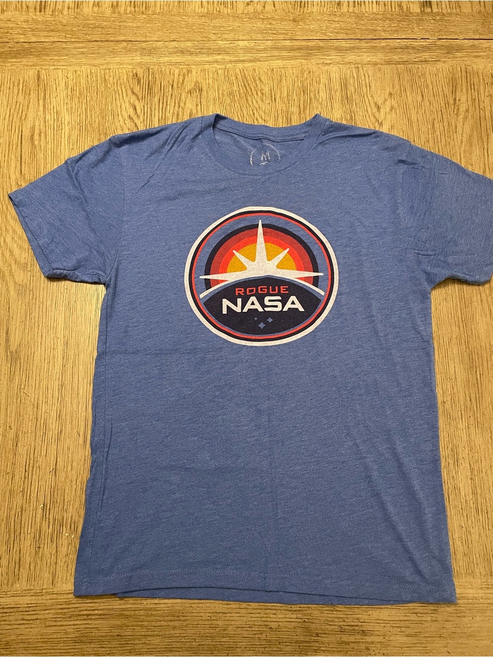 Women’s tshirt, Rogue NASA, medium,
Blue, soft, like new.